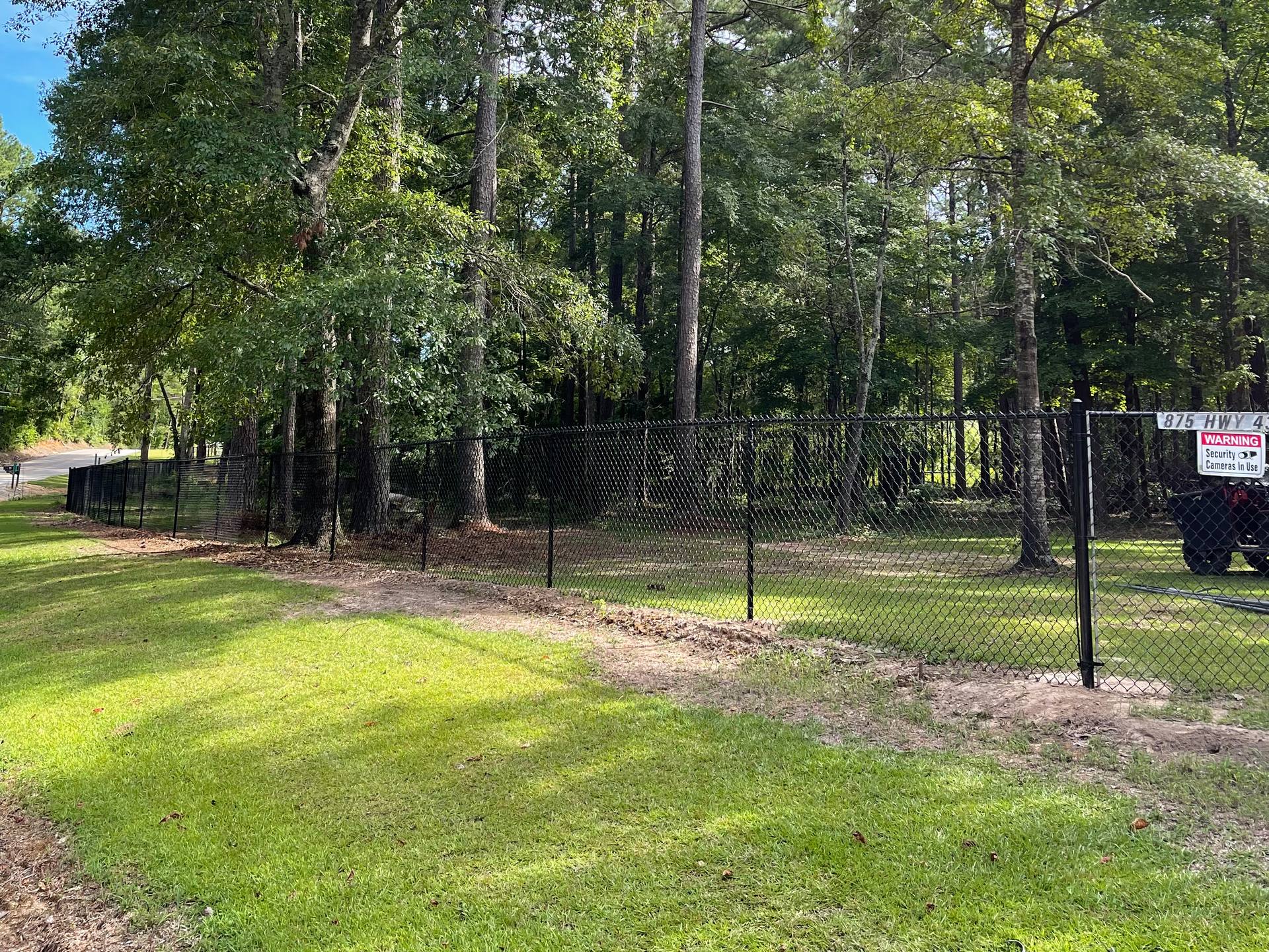 Black Chain Link Fence in Birmingham, AL Installed by First Class Fence